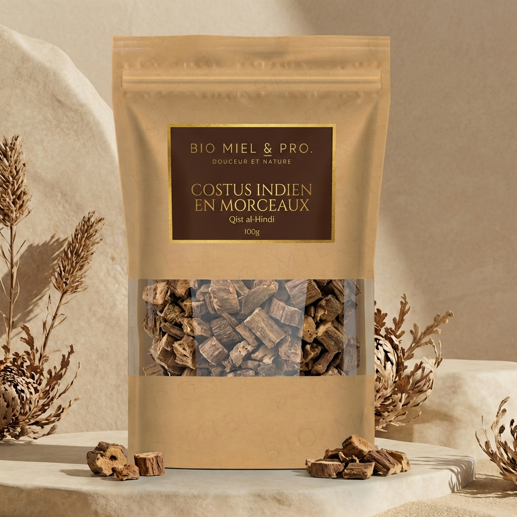 Sachet costus indien en morceaux Qust al-Hindi 100g