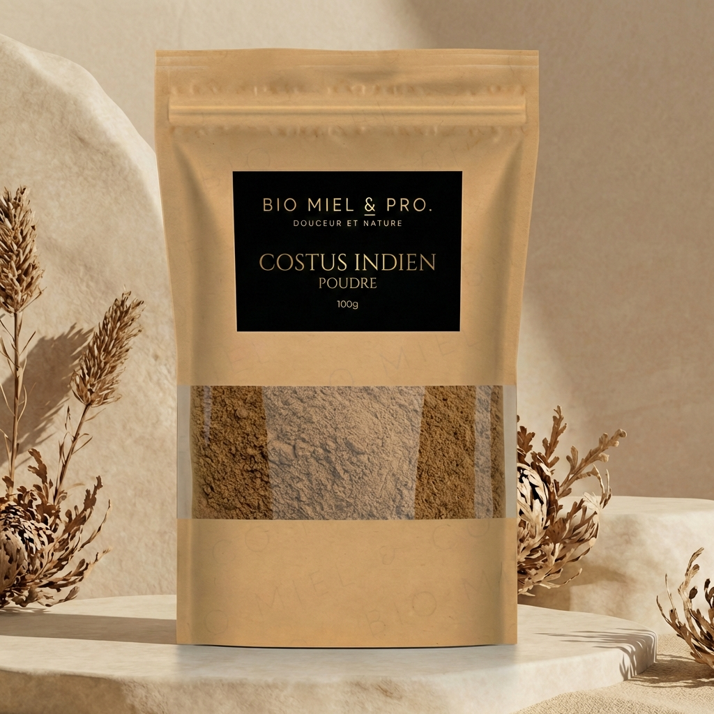 Sachet costus indien en poudre 100g Qust al-Hindi