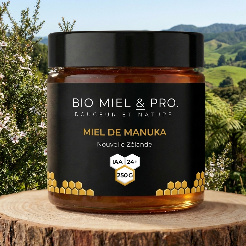 Pot de miel de Manuka IAA 24+ ultra premium Nouvelle-Zélande 250g