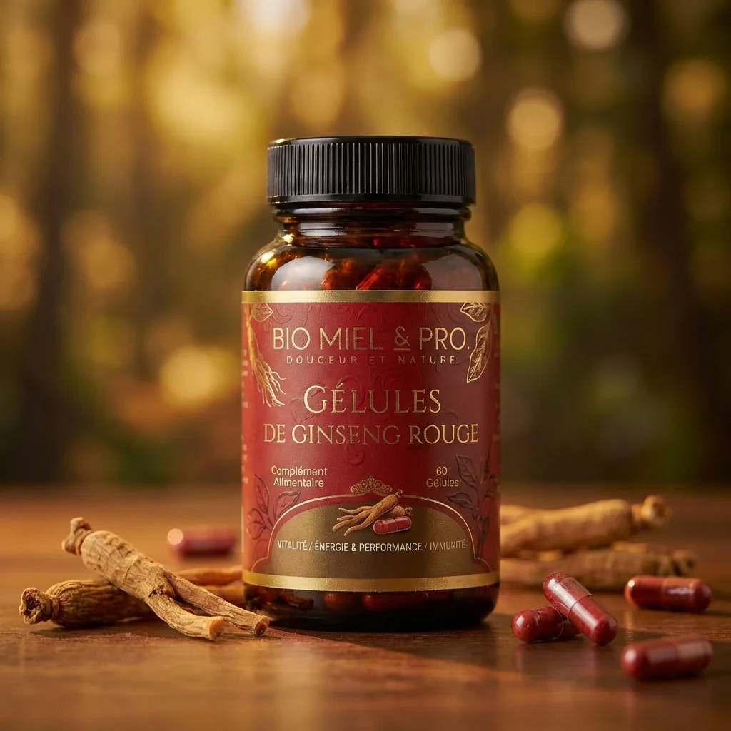 Flacon ginseng rouge 60 gélules 