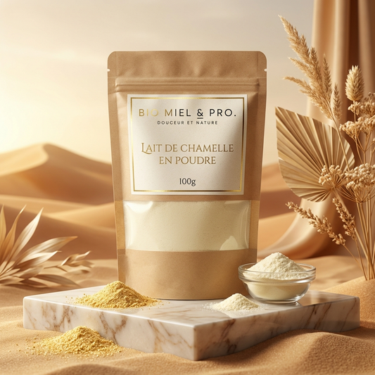 Sachet lait de chamelle poudre 100g superfood naturel immunoglobulines 