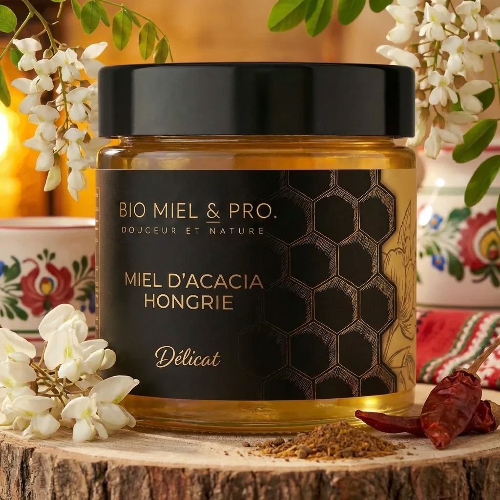Pot de miel d'acacia Hongrie 250g 