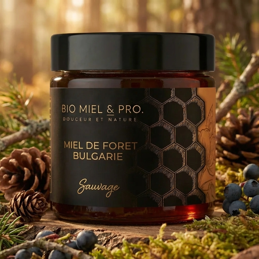 Pot de miel de forêt miellat Bulgarie 250g