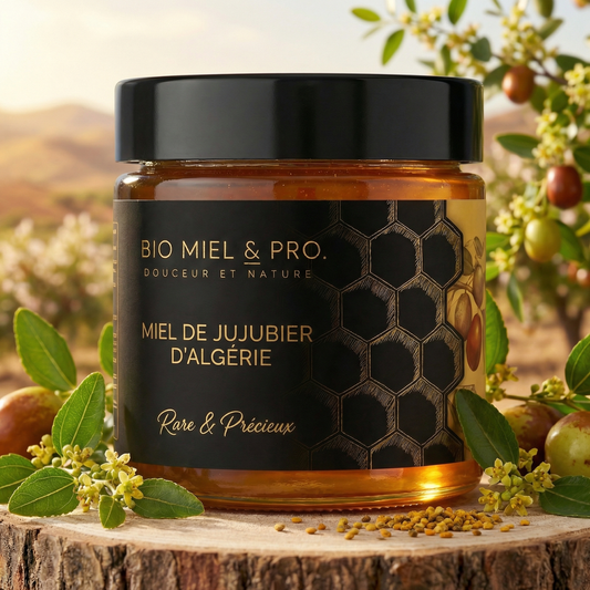 Pot de miel Sidr jujubier d'Algérie 250g authentique 
