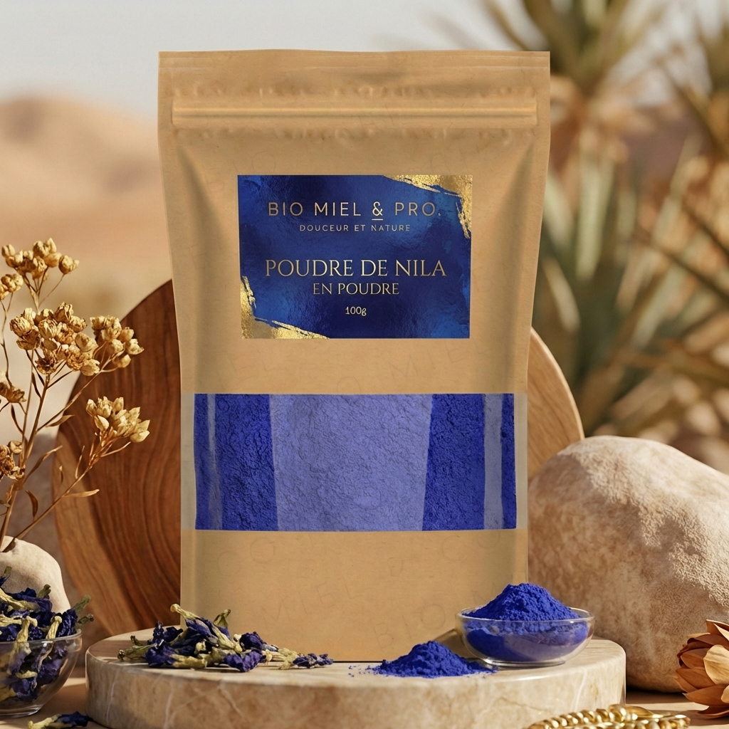 Sachet poudre de Nila indigo naturel 100g teinture cheveux