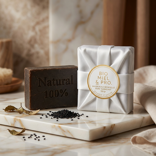 Pain de savon artisanal 100% huile de nigelle Habachia 100g
