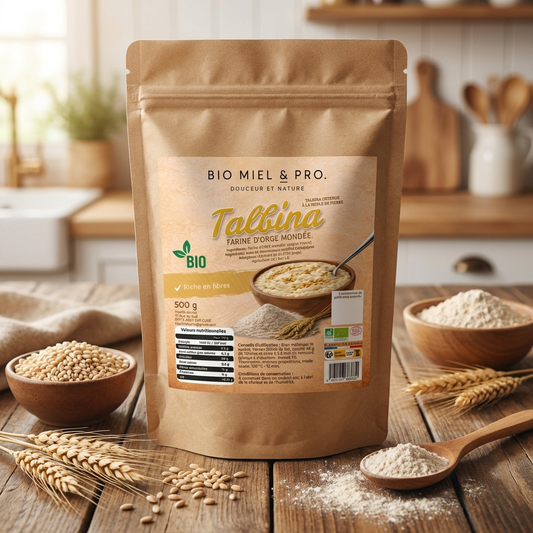Sachet talbina farine orge mondée BIO 500g