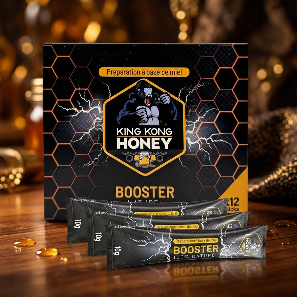 Stick booster King Kong Honey tonus vitalité miel actif naturel
